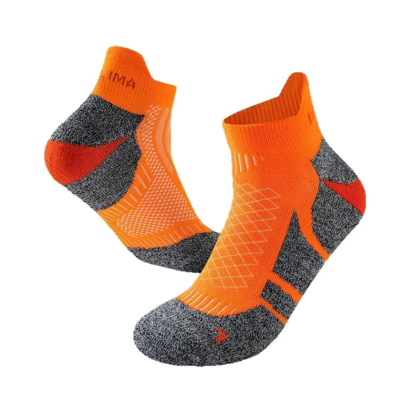 Men Running Socks Cushioned Thick Short Tube Low Cut Breathable Ankle Socks - Image 3 of 4