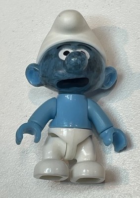 Mega Bloks Smurfs Construx Jokey Smurf Minifigure Explosion Face