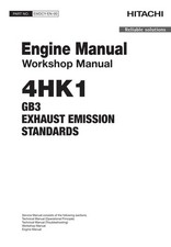 Hitachi 4HK1 GB3 STNDRD Operat Troubleshoot Workshop Engine Service manual EWDCY