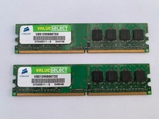 Barettes mémoires CORSAIR DDR2 ValueSelect 2x512Mo - 667MHz
