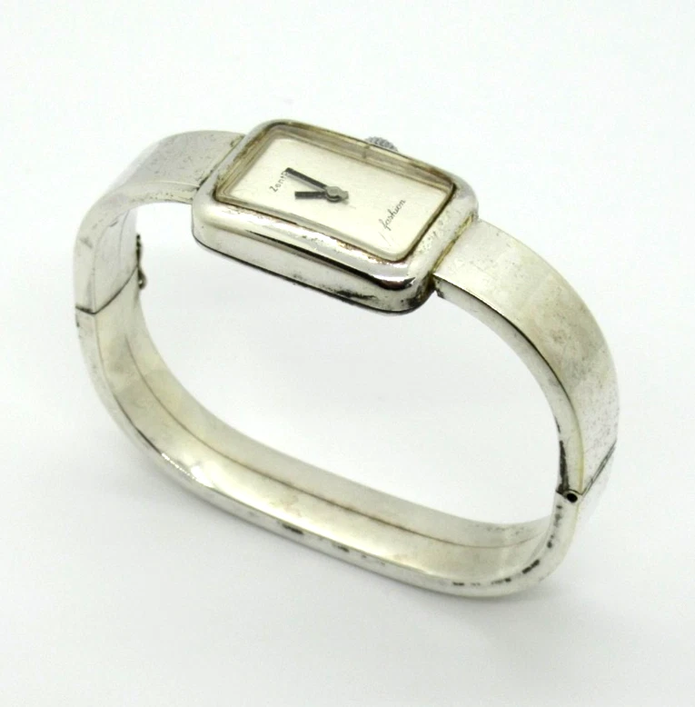 DESIGNER ZENTRA Armbanduhr 835 Silber 70 Modernist Fashion Luxury massiv 35Gr - Bild 2 von 4