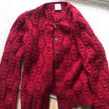 Noa Noa Strickjacke Gr. 134/140 Rot TOP