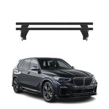 Menabo Dachträger Grundtäger für BMW X5 G05 2019-2026 50kg Alu Schwarz 2 tlg