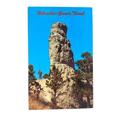 Nebraska Giant s Thumb Rock Formation Lover s Leap Fort Robinson Postcard