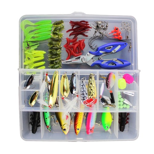 Kit d'appâts de pêche pour eau douce et eau salée, kit d