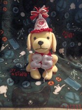 Raising Canes Plush Dog - 25th Anniversary with Party Hat  Super Cute 