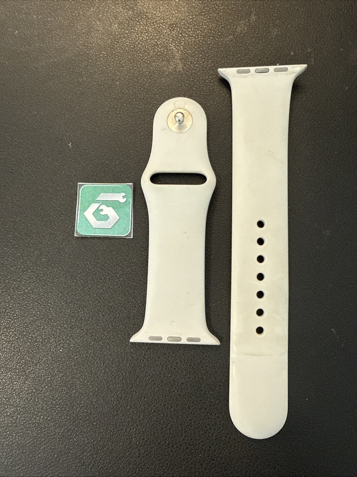 Apple Watch Sport Band 42mm (44/45/46/49) Genuine OEM Fog Gray M/L Used