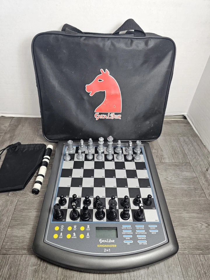 Excalibur King Master 2 In 1 Electronic Chess Checkers Game 911E 99% - Image 2 of 4
