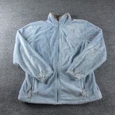 North Face Jacket Kids XL Blue Osito Fleece Full Zip Warm Outdoors Girls