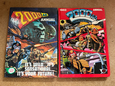 2 x 2000AD ANNUALS 1980 & 1983 - UNCLIPPED - FREE UK POSTAGE!!