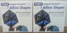 *Lot of 2* TOSY Magnet Pyramid Stone -  A001 Cube 1 Billion Shapes, 14 pcs (12