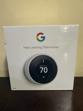Brand New Sealed Google Nest 3rd Gen Learning Thermostat White Shrink Wrap On