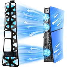 Cooling Fan for PS5 Slim - USB 3.0, Durable, Easy Install, Disc/Digital