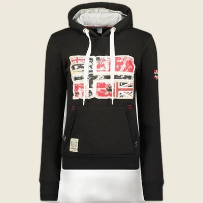 Gpepe Sweat femme à capuche Geographical Norway noir S - Photo 1/4