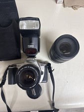 Canon EOS Rebel 2000, 35mm SLR Film Camera w/28-80mm -ultra 75-300mm Lens No Bat