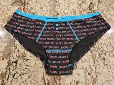 True Vintage Victoria's Secret PINK Low Rise Hipster Panties "YOU'RE GORGEOUS"