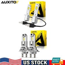 AUXITO CANBUS LED Headlight Bulbs High/Low Beam/Fog Light H1 H7 6500K White