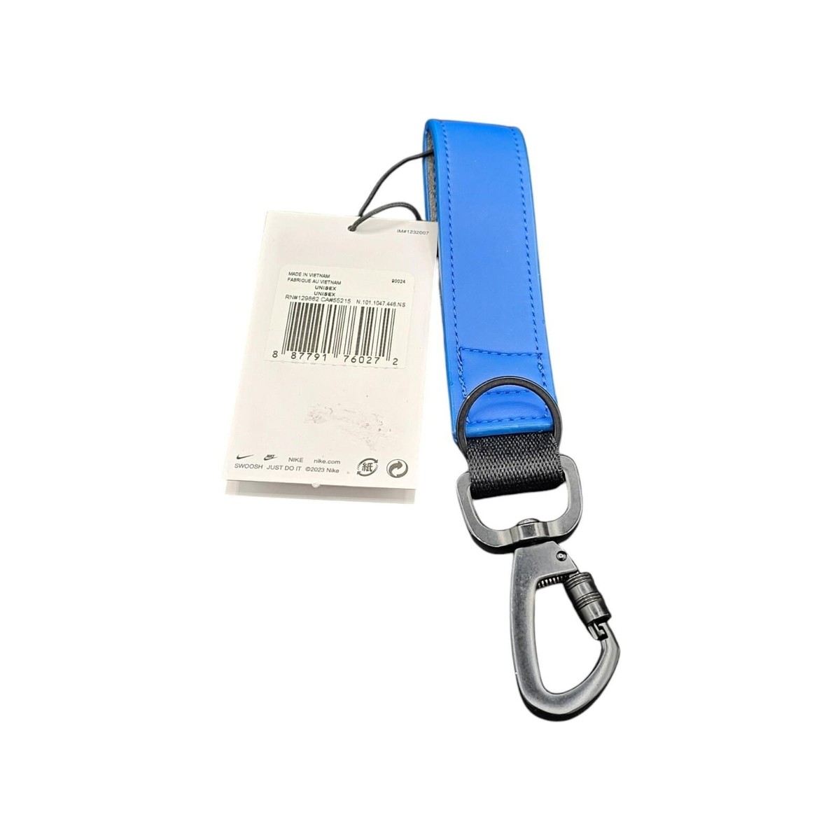Nike Air Key Holder Wrist Lanyard Keychain Royal Blue White Black