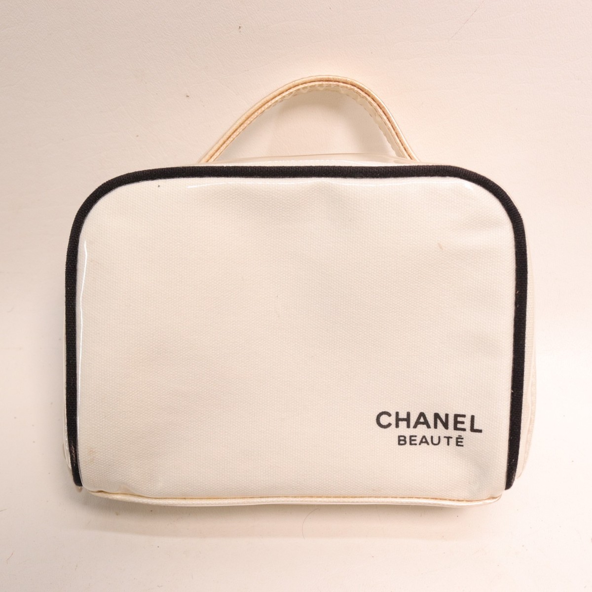 HOT Vintage Chanel Chanel Canvas Makeup Bag Chanel Beaute
