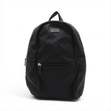 Gucci GG Nylon nylon x leather Backpack Black 449181