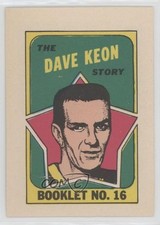 1971-72 O-Pee-Chee Booklet English Dave Keon #16 HOF 0sc3