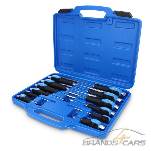 BT Tools SCHRAUBENDREHER-SATZ MIT Schlagkappe 12-TLG. Schlitz PH Phillips Kreuz-image