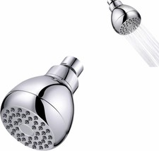 High Pressure Shower Head, 3-Inch Chrome Plated, 360 Rotating with