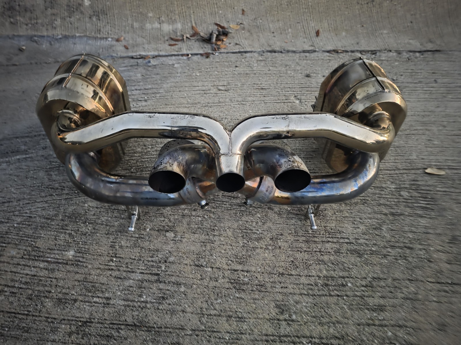 FERRARI 458 CAPRISTO CENTER UNIT AUTHENTIC VALVED RACING SPORTS EXHAUST SYSTEM