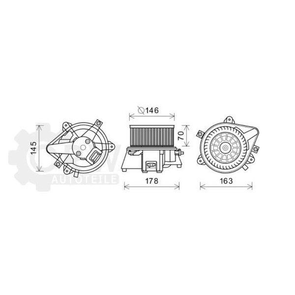 InnenraumgebläSe FüR Fiat Idea 1.4 16V Lancia Musa-image
