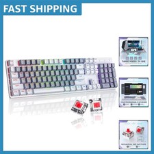 Wireless Mechanical Keyboard: 2.4G/Bluetooth/USB-C, RGB Customization