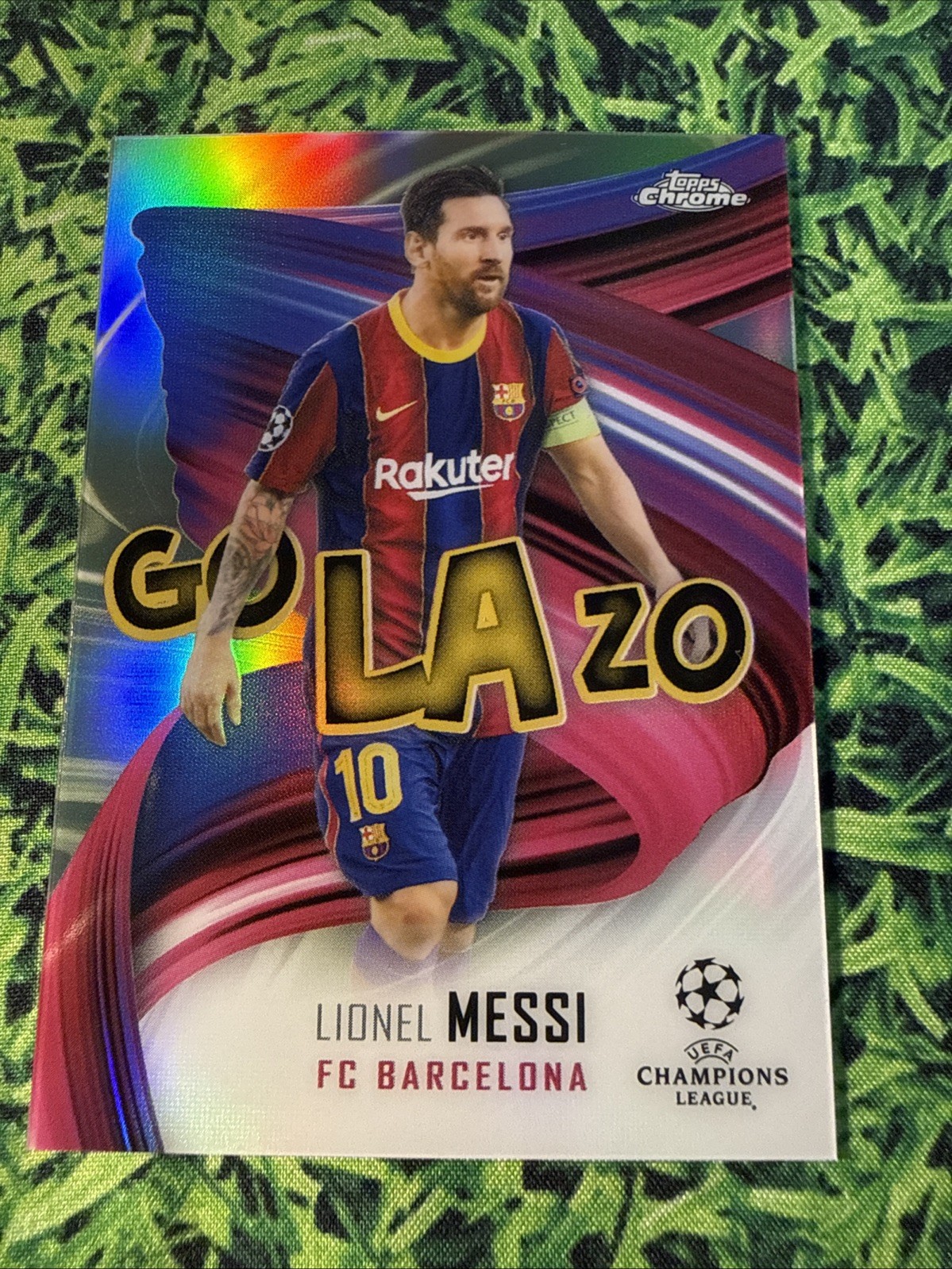 Lionel Messi 2020 Topps Chrome UEFA Champions League #GOL-LM Lionel Messi 2020 Topps Chrome UEFA Champions League #GOL-LM
