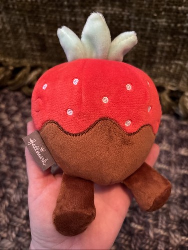 Hallmark Better Together Chocolate Covered Strawberry Plush Stuffed Collectible - Picture 2 of 3