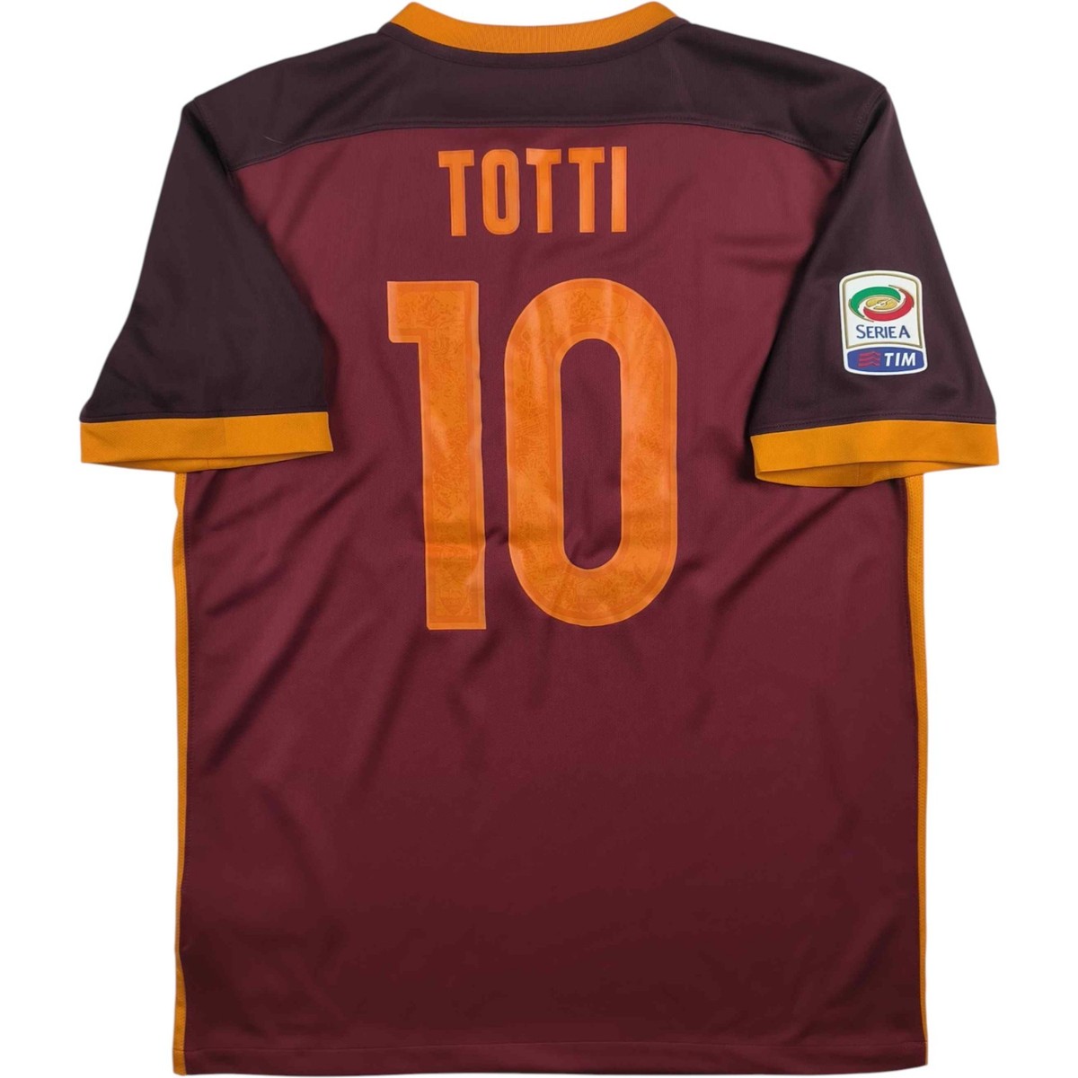 ASローマ トッティ Totti 15/16 L Nike オーセンティック AS Roma 2015-16 Nike home Francesco Totti football jersey shirt