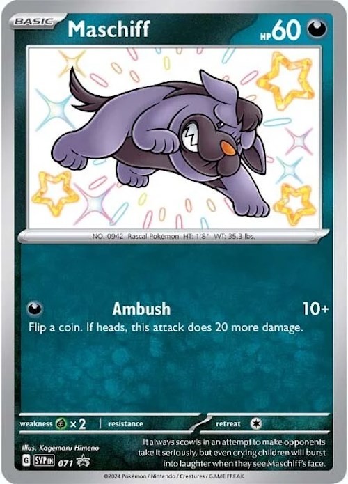 Maschiff 071 Promo,Holo SV: Scarlet & Violet Promo Cards Pokémon Card