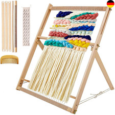 Webrahmen, Webstuhl aus Holz, zur Herstellung von Strickware (60 x 50 cm)