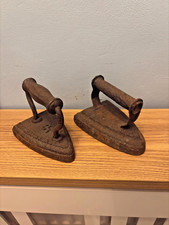 Antique Pair Of Cast Iron Flat Irons