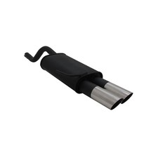Novus Sportauspuff für Renault Clio 2 2x76mm MS-Design Endschalldämpfer mit ABE