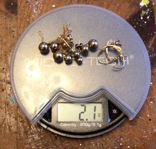 Small Lot 10k Jewelry - 2.1 Grams - Scrap   Clean No Foreign Material