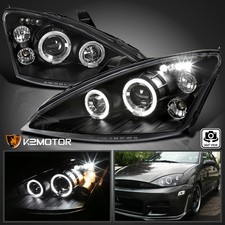 Black Fits 2000-2004 Ford Focus Led Halo Projector Headlights Lamps Leftright Black Fits 2000-2004 Ford Focus Led Halo Projector Headlights Lamps Leftright