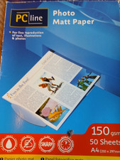 Matt Photo Paper A4 Pc Line 150 Gsm Approx 40 Sheets