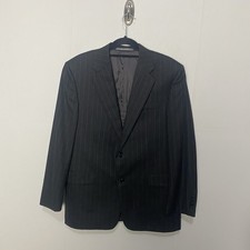 HICKEY FREEMAN Gray Loro Piana 130s Wool Blazer Sport Coat Jacket Size 41.