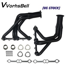 Long Tube Manifold Headers Kit For Sbc Chevrolet Corvette 350 327 396 V8 63-74