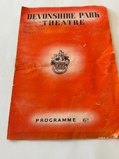 Devonshire Park Theatre - Dry Rot - Vintage theatre programme