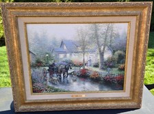 Thomas Kinkade Sunday Outing Limited Edition Canvas Classics Collection COA 1998