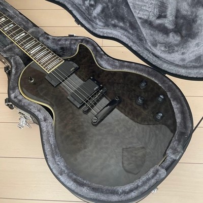 Epiphone Les Paul Custom エピフォン レスポール EMG Electric Guitar Epiphone Les Paul Custom Black Active EMG Pickups