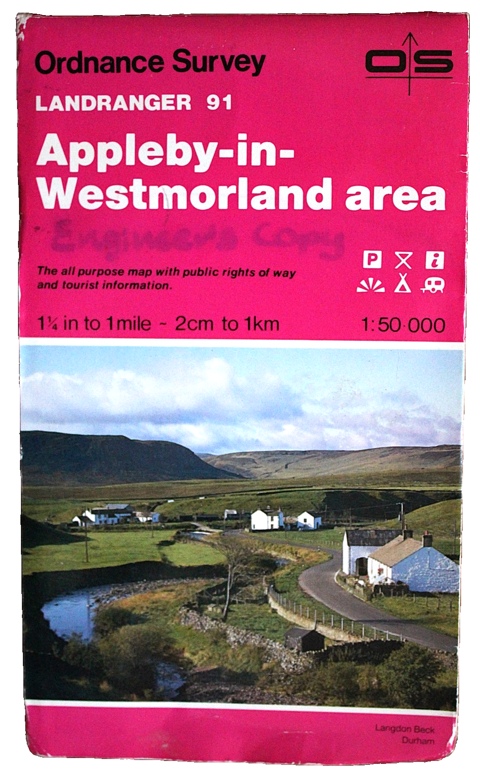 Ordnance Survey Landranger 91 Appleby-in-Westmorland area 2nd