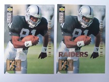 Lot of (2) 1994 Upper Deck HOF Player Tim Brown Football Cards 42, (1) is Silver