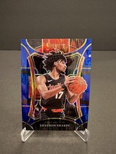 2023-24 Panini Select Mezzanine Level Blue Flash Prizm /99 Shaedon Sharpe #386
