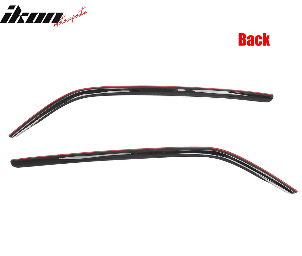 FIts 03-08 Subaru Forester Tape-On Smoke Window Visors Vent Rain Guard Deflector Foto 4 de 4