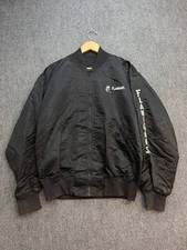 Game Sportswear Flanigans Mens XL Black Bomber Jacket Full Zip Made in USA
